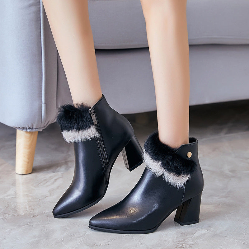 Helen – Bottes d'hiver pour femmes en cuir vegan haut de gamme