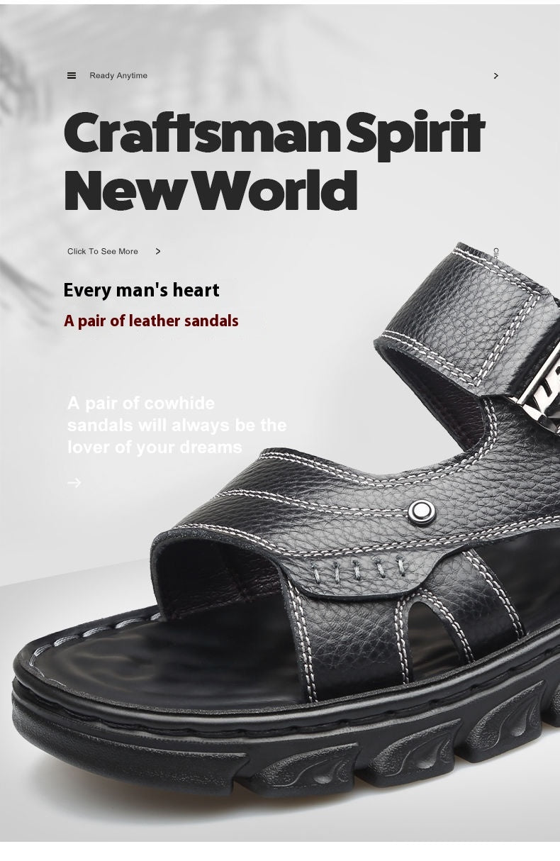 Bryan – Sandales confortables pour hommes en cuir vegan