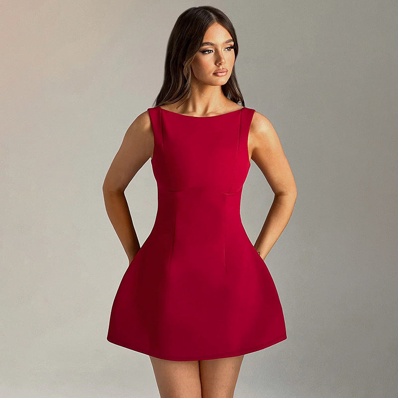 Alice – Robe Dos Nu Slim-Fit Sexy pour l'Été