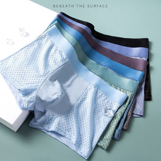 Norman – Boxershorts Respirantes en Soie de Glace pour Homme