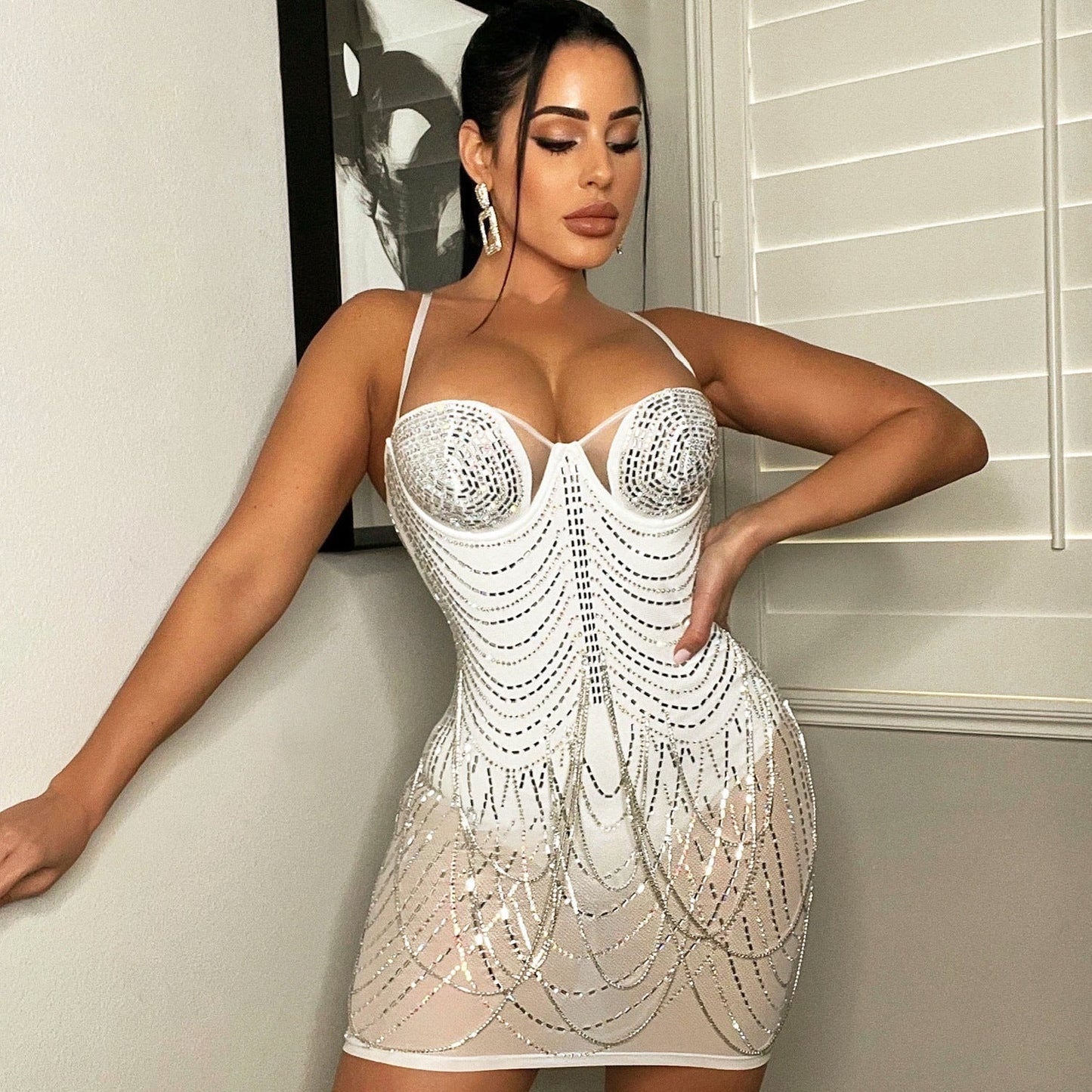 Mandy – Robe Femme à Franges pour Soirées