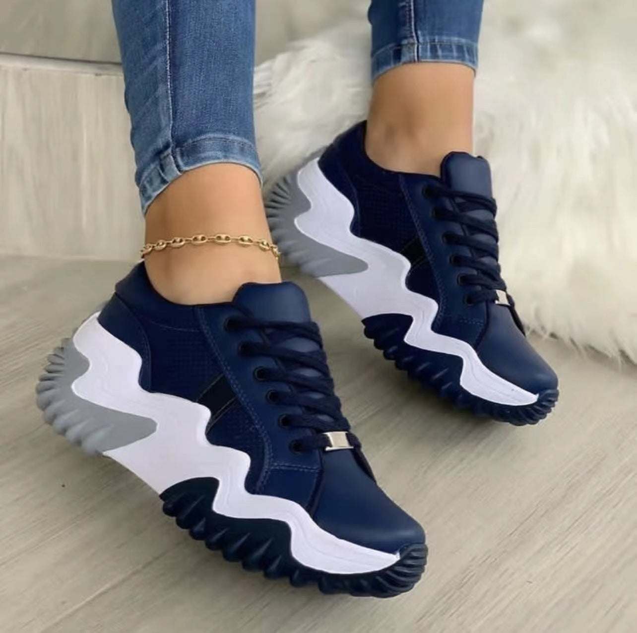 Brenda – Sneakers pour femmes en cuir vegan