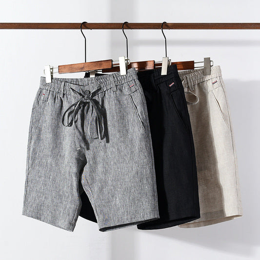 Steve – Gerade Herren-Shorts aus bequemem Leinen