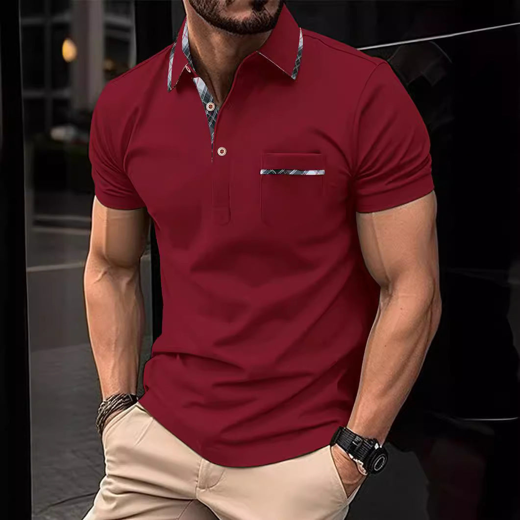 Tommy – Polo Asymétrique à Pois pour Hommes