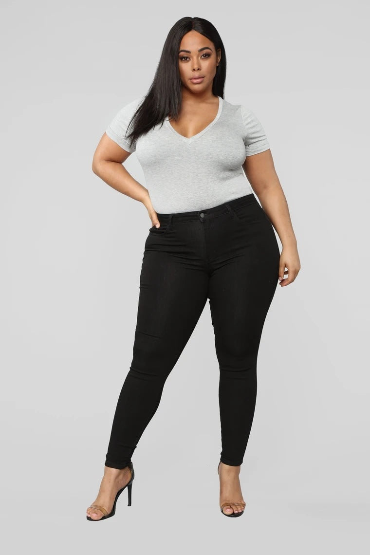 Helen – Jean Crayon Élastique Grande Taille