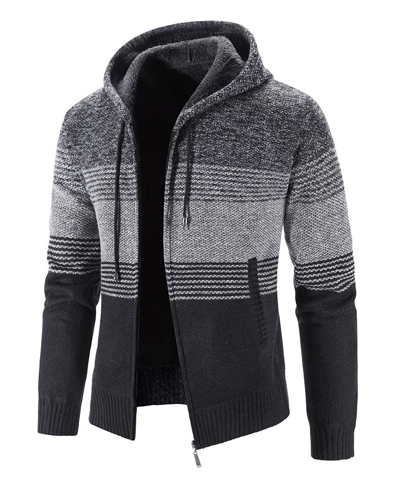 Dominic – Épaisse Veste à Capuche en Polaire