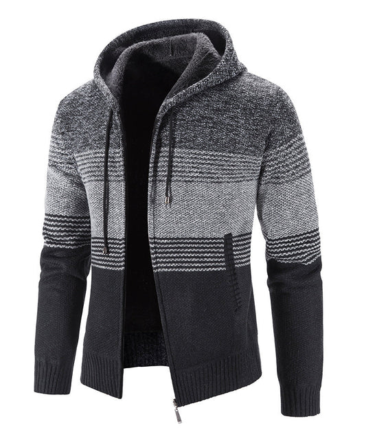 Dominic – Épaisse Veste à Capuche en Polaire
