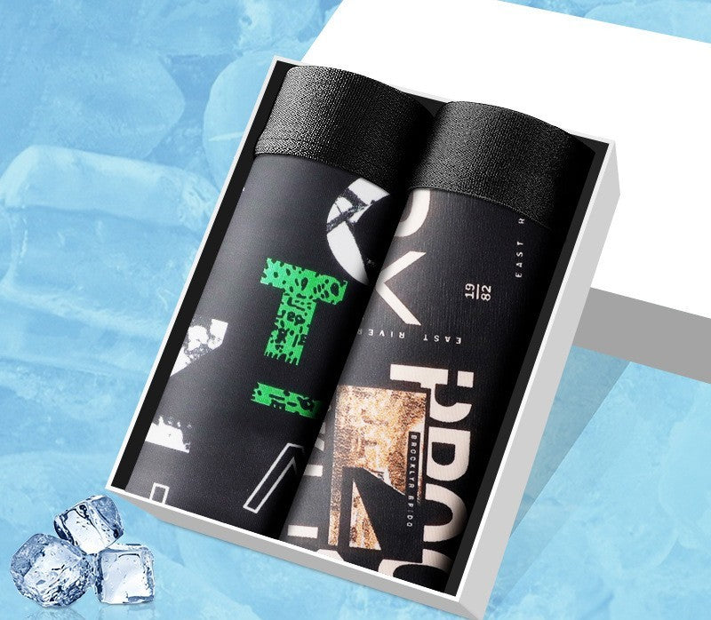 Harry – Boxers en soie glacée respirants pour hommes